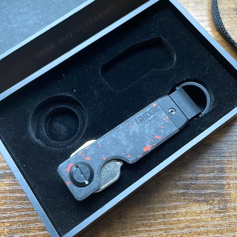 The ridge keycase in forged ember